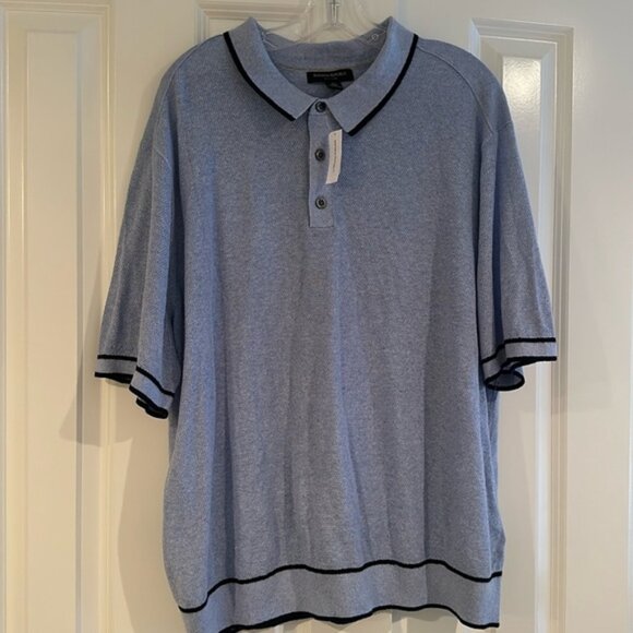 Banana republic Silk and linen short sleeve polo - Picture 1 of 4